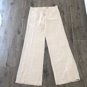 Anthropologie Linen Trouser Pants